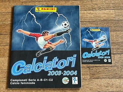 Album figurine Panini CALCIATORI 2003 04 AGGIORNAMENTI COMPLETO sticker football