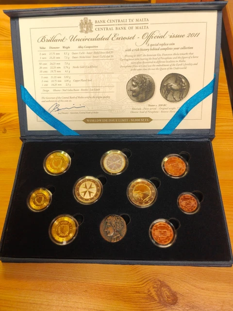Coffret bois Volterra pour 21 pieces de 2 euros - 10 ans de l'euro 2012