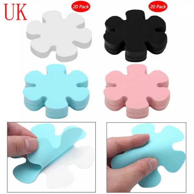 UK 20Pcs Safety Non-Slip Applique Stickers Treads Mat Bath Tub&Shower Decal 10cm