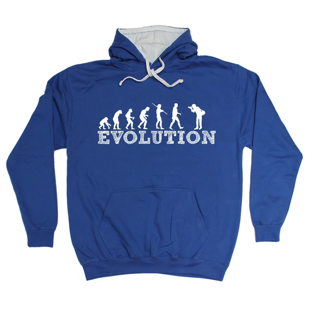 Felpa con cappuccio Evolution Photographer compleanno regalo fotografia artista