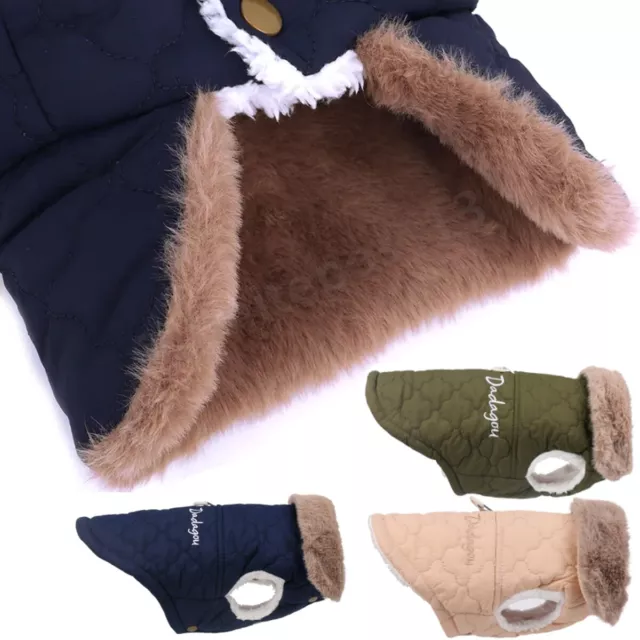 Warm Pet Dog Coats Jacket Outdoor Clothes Waterproof Winter Vest Puppy Coat