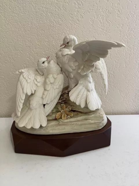 Cybis Porcelain Limited Edition Turtle Doves of Peace Animal Figurine