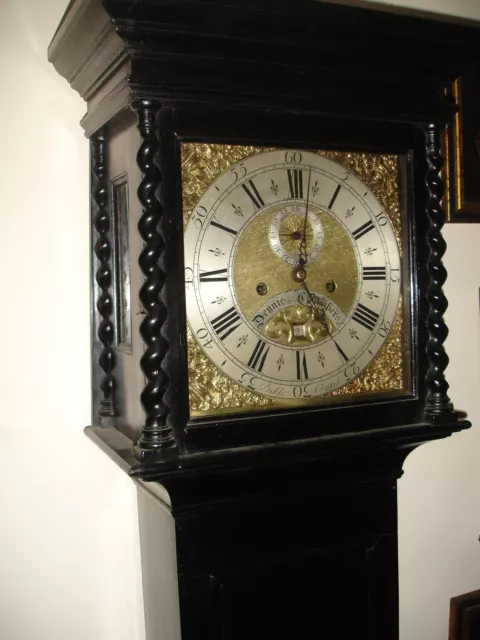Antique Longcase Clock  6 Pillar 8 Day Movement  With Repeat Hour Strike  C1720