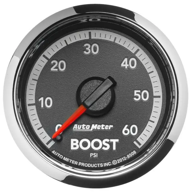 Auto Meter Boost Gauge 8508; Dodge Factory Match Boost 0 to 60 psi 2-1/16"