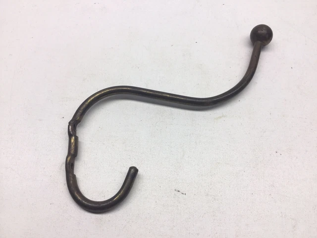 Antique Brass Plated Hall Tree Hat Rack Clothes Tree Hook