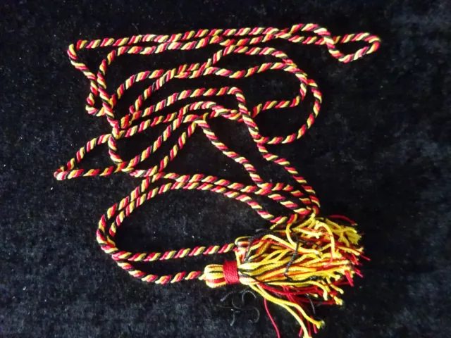 BB) Bundeswehr reservist string cord strand black red yellow Germany 180 cm