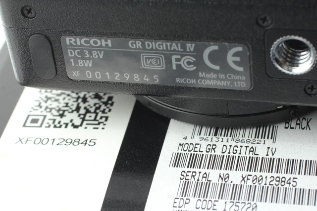 [N MINT/ Box] RICOH GR DIGITAL IV 10.4MP Digital Camera Black Body From JAPAN 11
