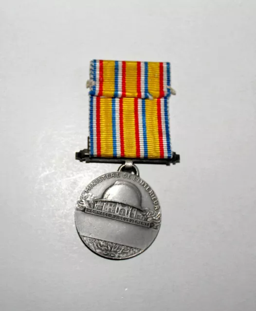 Ancien Insigne Medaille Decorative Ministere De L'interieur Hommage Au Devouemen