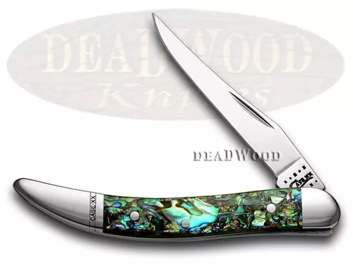 Case xx Knives Tiny Toothpick Genuine Abalone Stainless Pocket Knife 12002