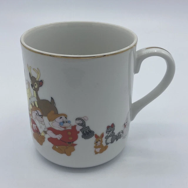 VTG Disneyland Disney World Snow White & the Seven Dwarfs Coffee Mug Cup Japan