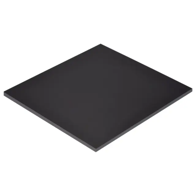 Negro ABS Plástico Hoja 12x12x0.2" para Edificio Modelo, DIY Artesanía, Panel
