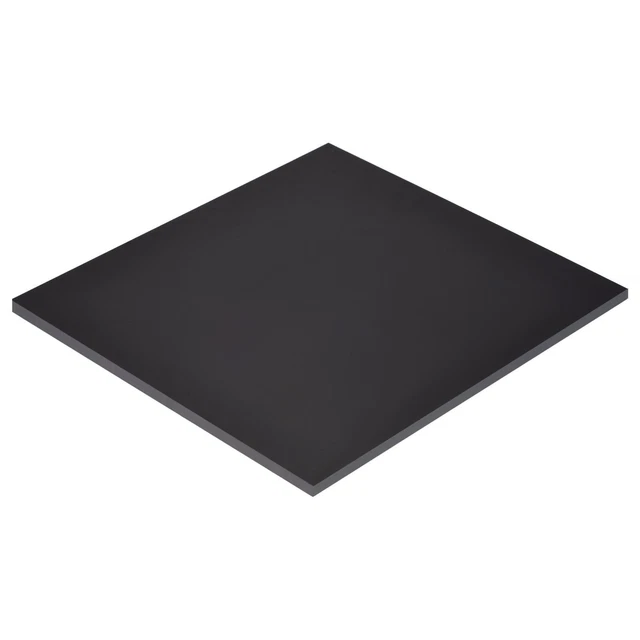 Negro ABS Plástico Hoja 12x12x0.2" para Edificio Modelo, DIY Artesanía, Panel