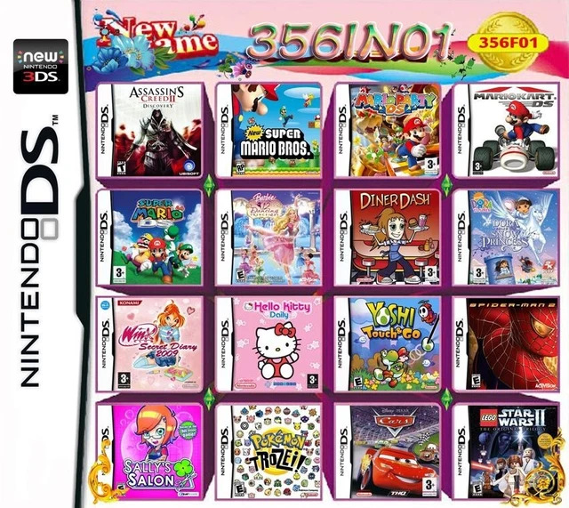 356 in 1 NDS Various Game Card Cartridge for Nintendo DS - Local Seller