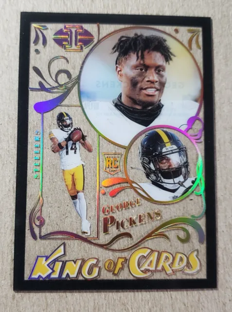 2022 Panini Illusions King of Cards Black George Pickens RC 14/50 Jersey #