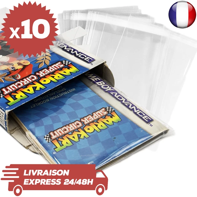 Lot De 10 Pochettes Refermables Transparentes Pour Jeux Megadrive - Neuf