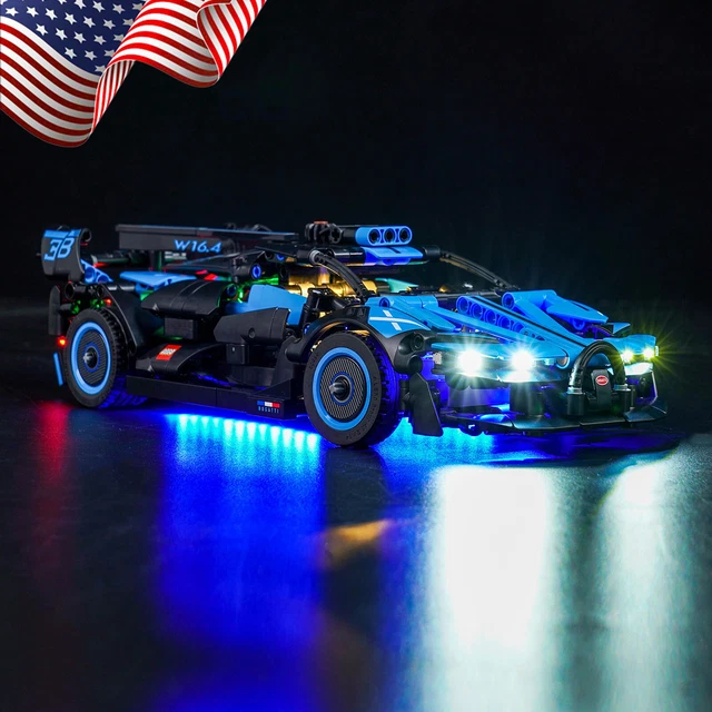 BRICKBLING LIGHT KIT for LEGO Technic Bugatti Bolide Agile Blue 42162