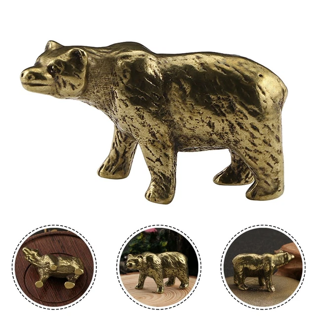 Figurine animal statue en cuivre massif décoration de bureau artisanat ornement