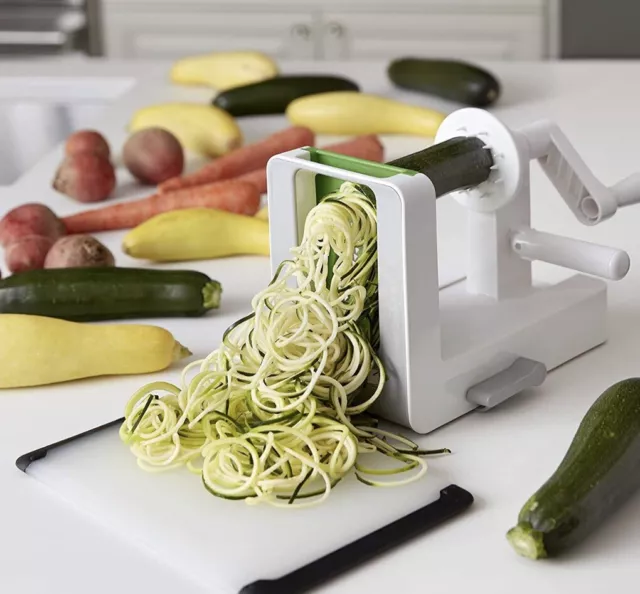 OXO GOOD GRIPS - COUPE LÉGUMES Manuel Pour Spirales - Spiralizer à Légumes BLANC 2