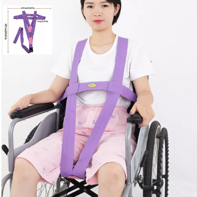 Elderly Patient Wheelchair Belt Adjustable Safety Anti-slip Harness Seat Strap