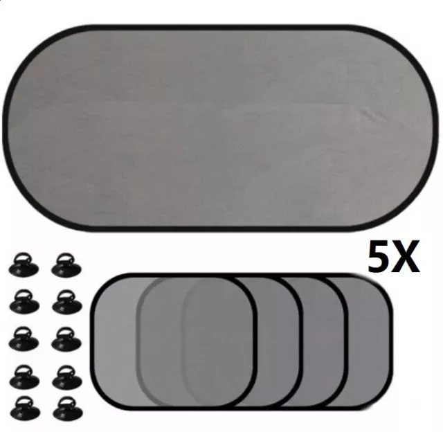 5 Stück Auto Sonnenschutz,Auto Sonnenblende,Heck und Seitenscheiben-Sonnenschutz