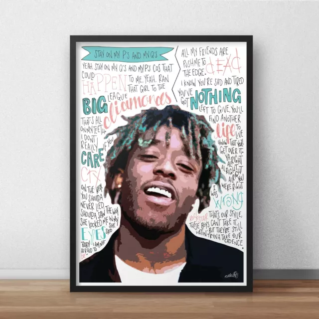 Lil Uzi Vert Poster / Print / Wall Art A4 A3 / Rapper / Hip Hop / XO TOUR Llif3