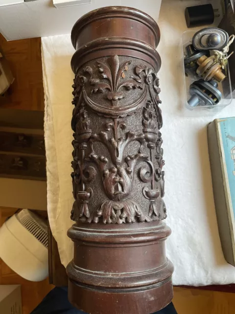 Antique Carved Column / Balustrade / Newel Post
