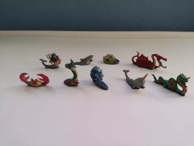 Games Workshop Man O War Sea Monsters, Painted, All 9 Models