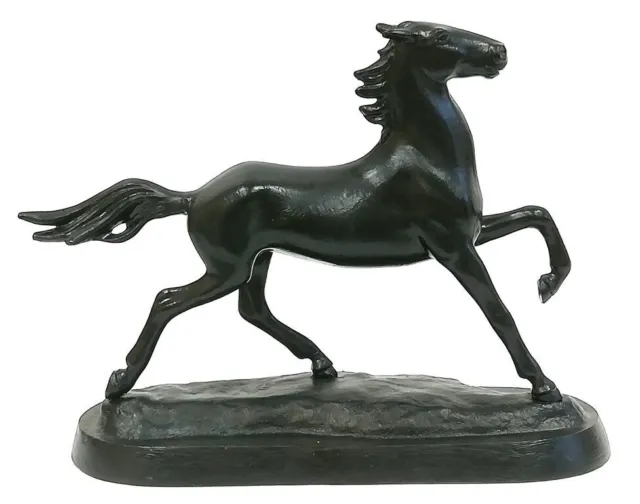 Running horse Cast Iron Black Vintage Antique USSR W : 17 cm H : 13 cm 2000s