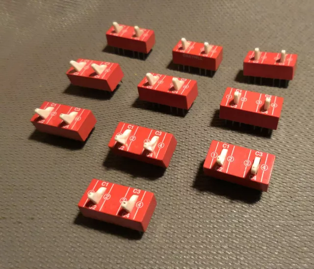 Grayhill Toggle Dual DPDT DIP Switch 2 Double Pole Double Throw Switches 10 Pcs