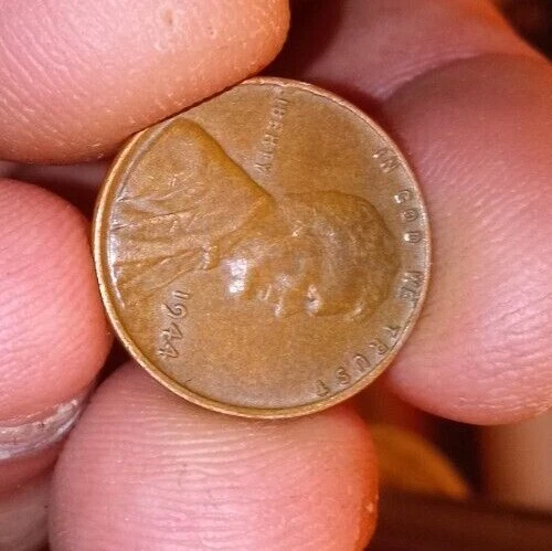 RARE 1944 Lincoln Wheat Penny No Mint One Cent Coin Rim Error “L” In Liberty rbo