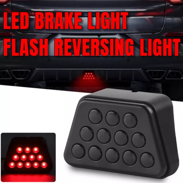 F1 Style LED Red 3rd Third Universal Rear Tail Brake Stop Strobe Light Fog Lamp