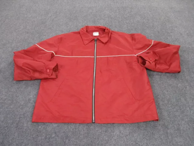 Vintage Gap Jacket Adult L Red Nylon Bomber Lightweight Windbreaker Retro Mens