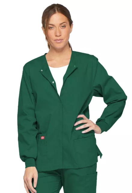 Dickies Signature Women's Snap Front Warm-up Jacket - 86306