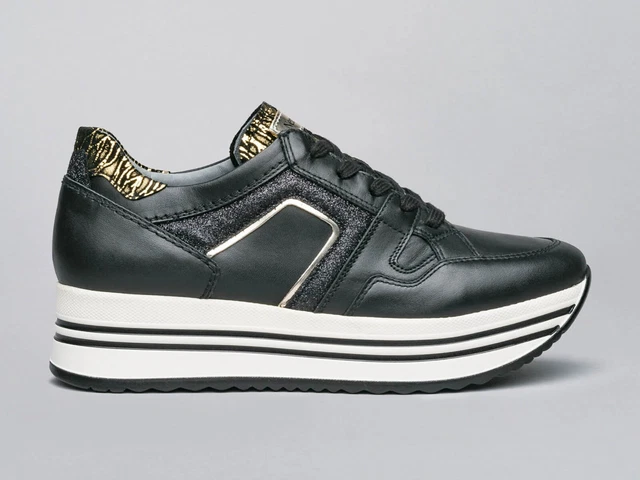 Scarpe invernali donna nero giardini sale