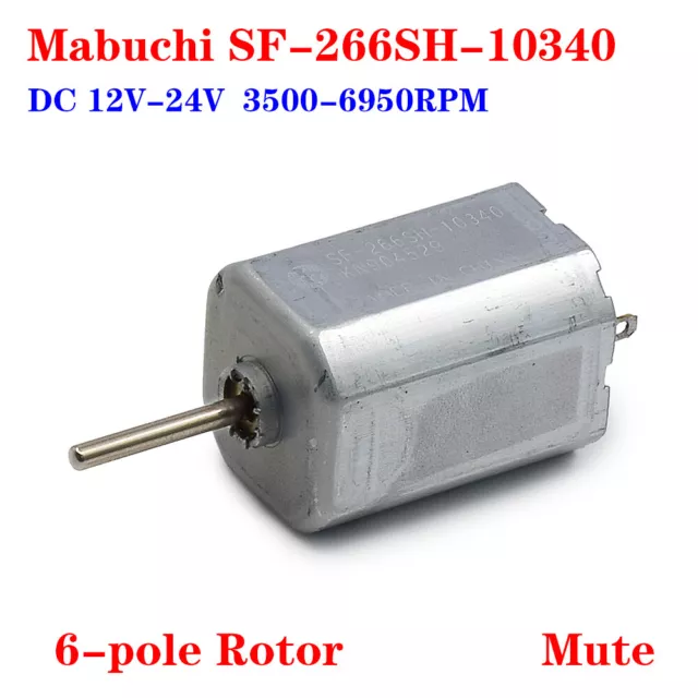 MABUCHI SF-266SH-10340 DC 12V-24V Micro 18mm Square 6-Pole Rotor Motor Toy Model
