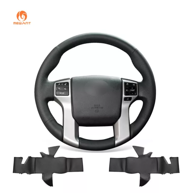 DIY Artificial Leather Steering Wrap for Toyota Land Cruiser Prado Tundra Tacoma