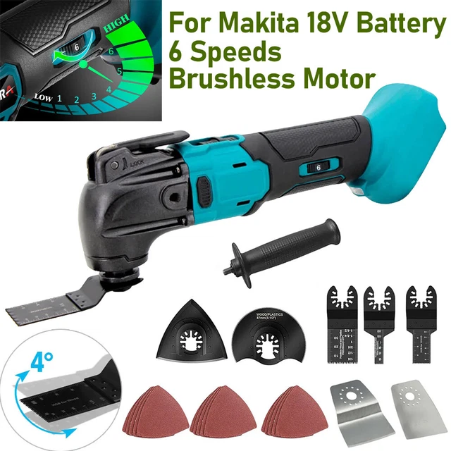 CORDLESS BRUSHLESS OSCILLATING Multi Tool For Makita 18V Battery W