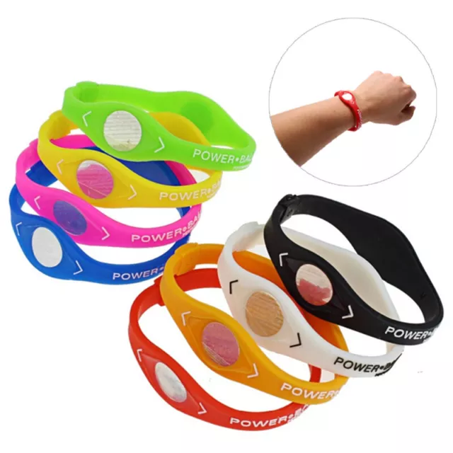 Power Balance Energy Health Bracelet for Sport Wristbands Ion Silicone Band Gif|