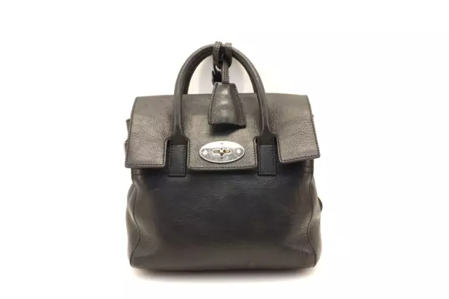 Mulberry Black Leather Mini Cara Delevingne Backpack Tote