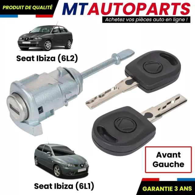 Barillet Serrure Porte Avant Gauche Pour Seat Ibiza Iii Mk3 Cordoba Ii Mk2