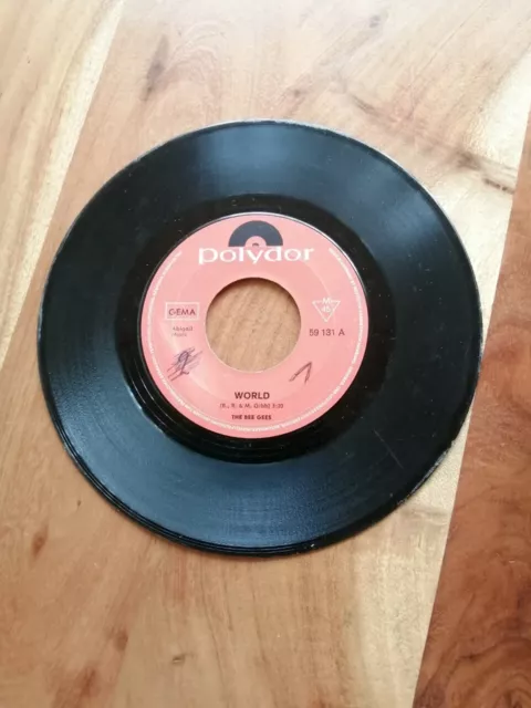 Vinyl, 7", 45 RPM BEE GEES World – Sir Geoffrey – Saved the world Rarität!!