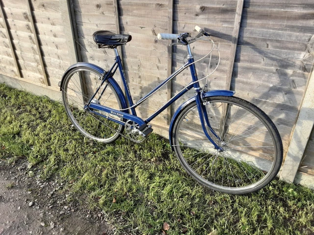 VINTAGE RALEIGH WAYFARER Ladies Bicycle Bike Blue 1974 3 Speed