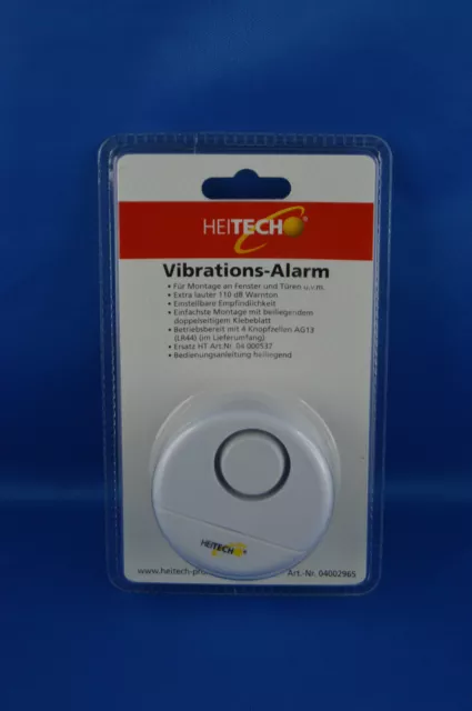Heitech sensore vibrazioni allarme con 110 dB allarme allarme vibrazioni finestra