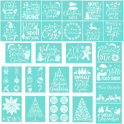 La Navidad serigrafía galería de símbolos alce transferencia moho Bag madera DIY t-shirt decorativas