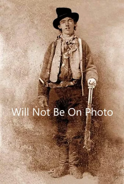 Old West Photo Billy the Kid 1880's Cowboy Outlaw Picture 8 x 10 Western Art