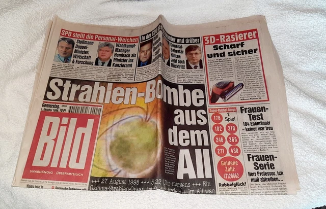 BILDZEITUNG BILD 14.10.1970 * 48. 49. 50. Geburtstag * Löhr