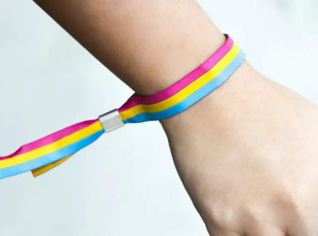 Pansexuell lgbtq Festivalband CSD Armband Pride Gay lgbt Bändchen