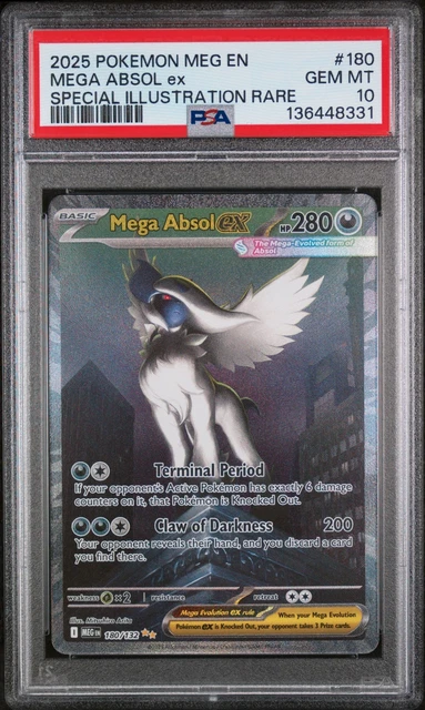 Mega Evolved Absol 2025 POKEMON MEGA Evolution Mega Absol Ex Special Illustration Rare ...