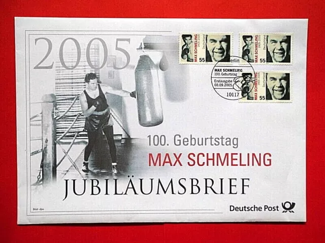 Brief Ersttagsbrief Ganzsache BRD 2005 Max Schmeling Mi. Nr. 2489 FDC Stempel