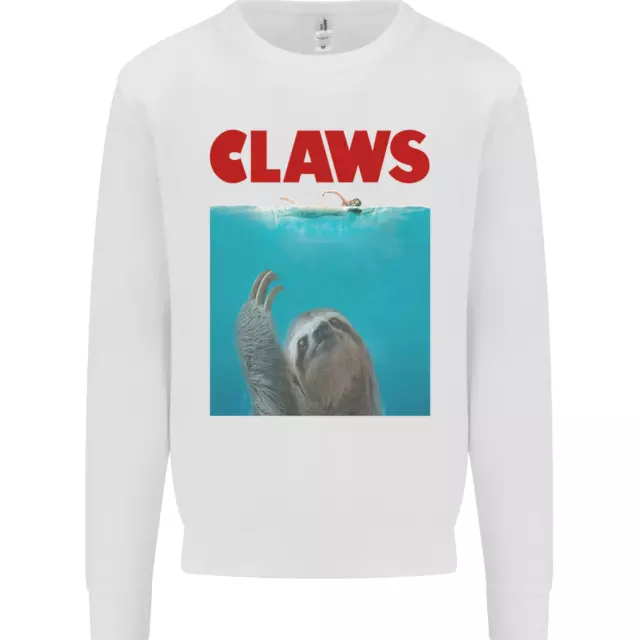 Claws Funny Sloth Parody Kids Sweatshirt Jumper